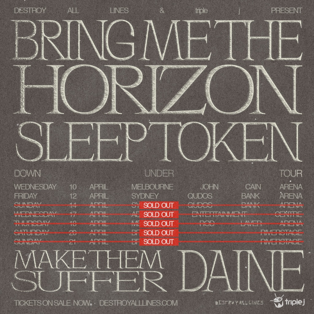 Bring Me The Horizon’s MASSSIVE Australian tour has kicked off!